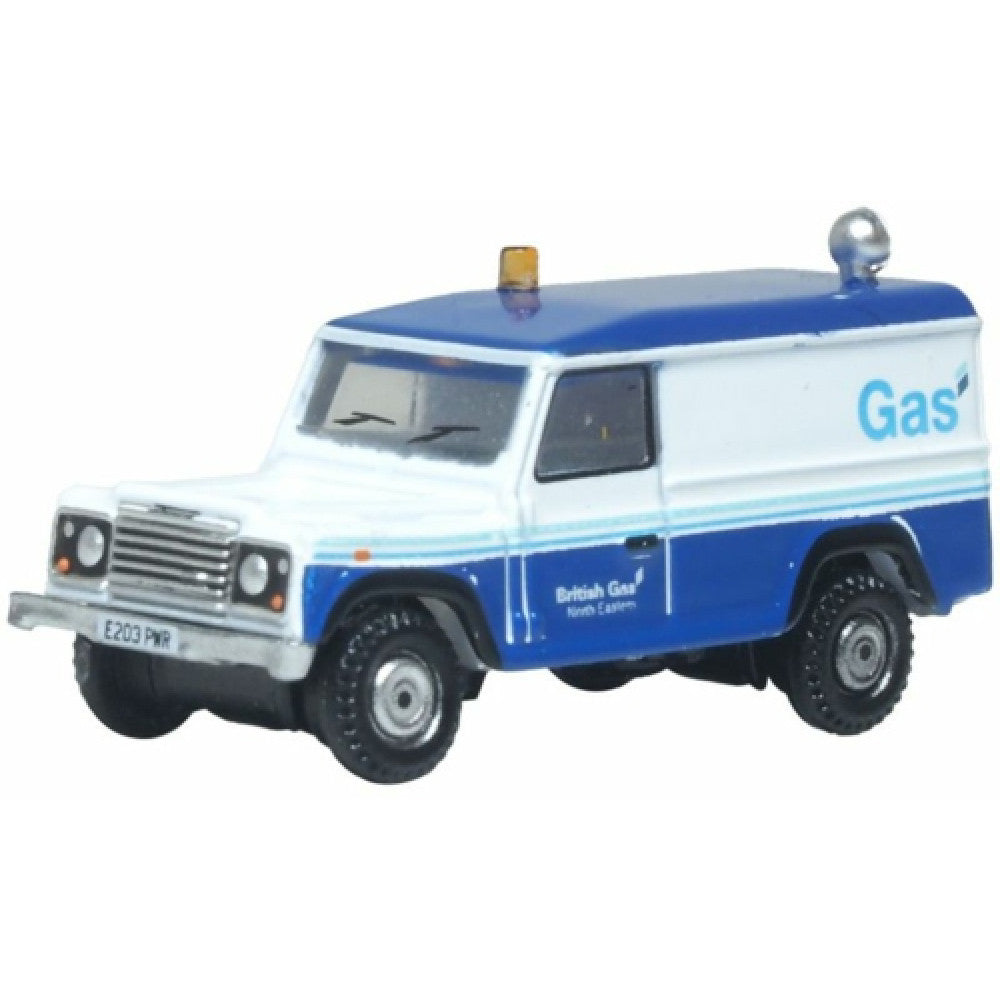 OXNDEF019 - N Gauge Land Rover Defender Lwb British Gas Oxford Diecast Model