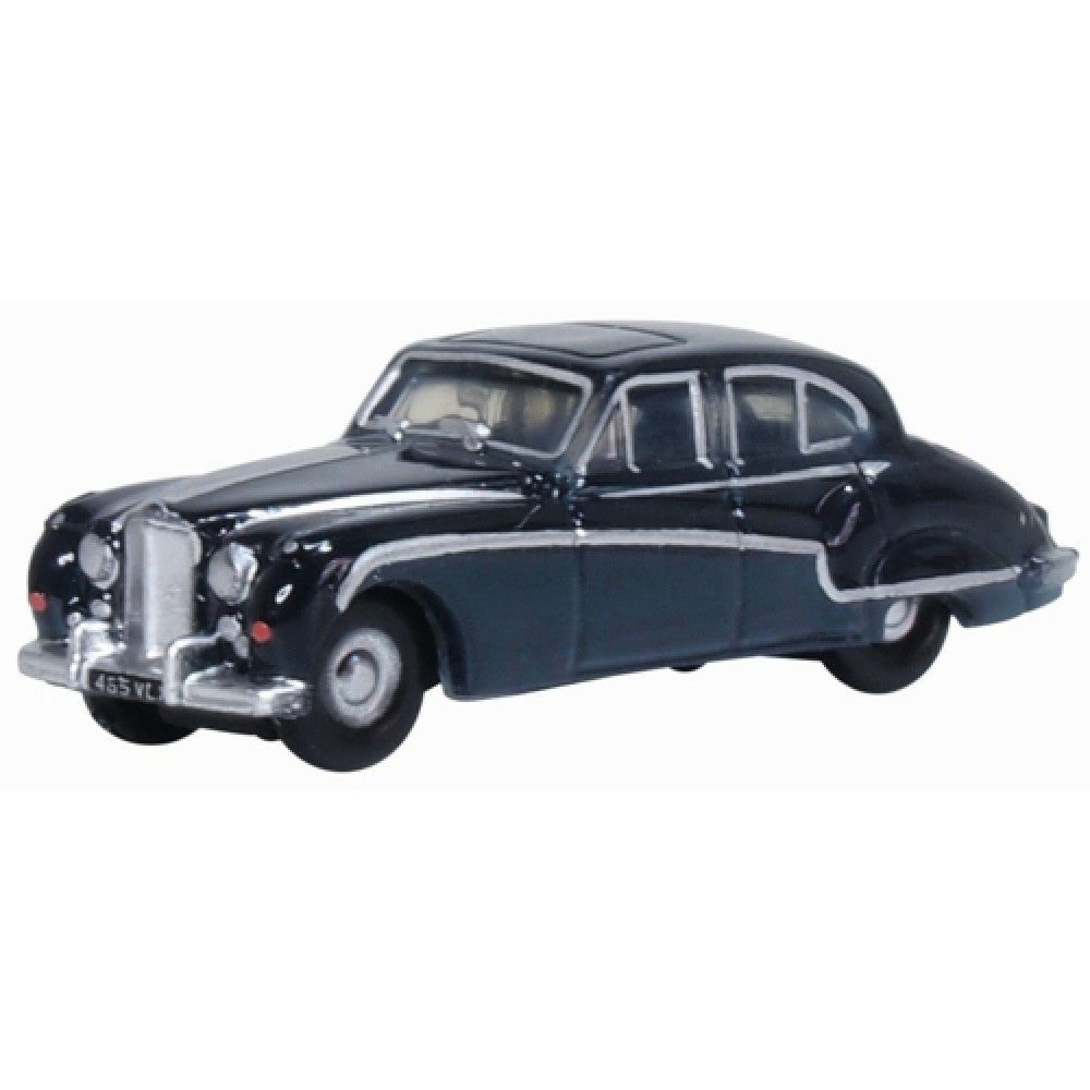 Available to Order – N Gauge Jaguar Mkviii Indigo Blue/cotswold Blue Oxford Diecast Model (OXNJAG8003)
