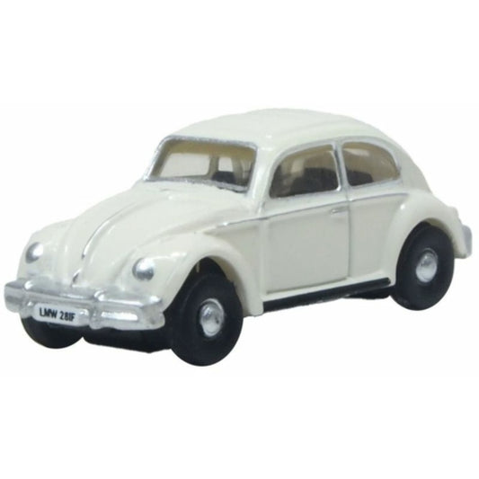 N Gauge VW Beetle White (Abbey Road) Oxford Diecast Model