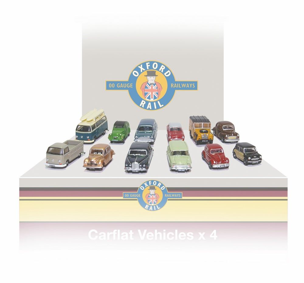 Available To Order – Carflat Pack 1960s Cars - Set of 4 1:148 (OXR 148CPK001)