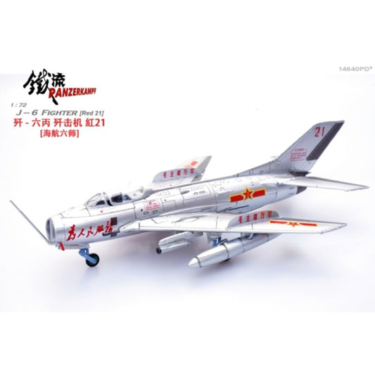 Available to Order – J-6 Fighter (red 21) 1:72 Panzerkampf Model (PAN14640PD)