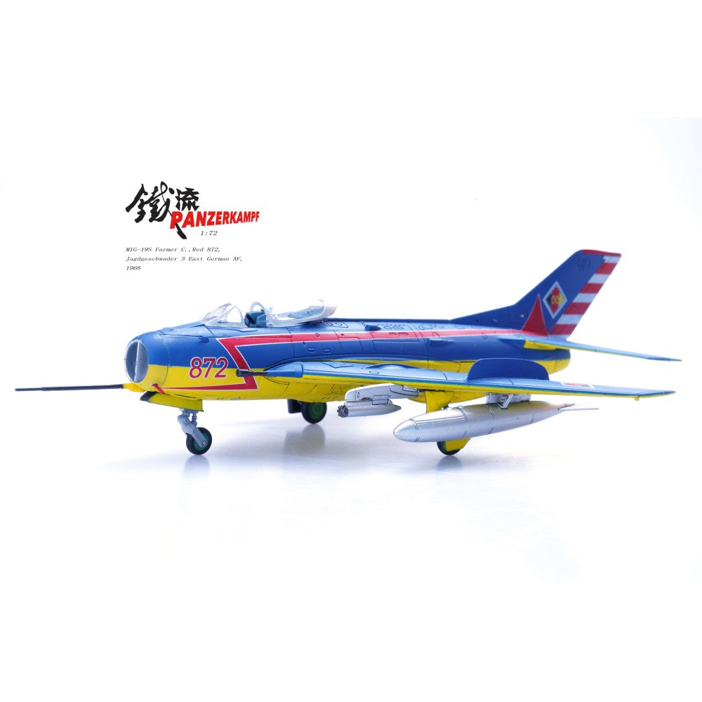 Available to Order – MIG-19S Farmer C Red 872 Jagdgeschwader 3 East German Af 1968 1:72 Panzerkampf Model (PAN14642PB)