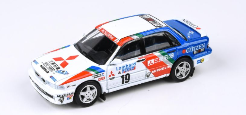 Available to Order – Mitsubishi Galant VR-4 #19 Lombard Rally RAC 1989 (LHD) 1:64 (PAR 55104)