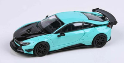 Liberty Walk BMW i8 Peppermint Green/Black (LHD) 1:64 (PAR 55143)