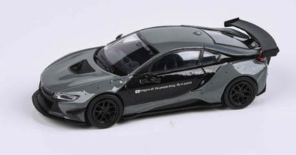 Liberty Walk BMW i8 Black and Grey (LHD) 1:64 (PAR 55146)