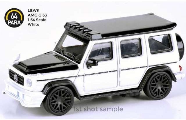 Available To Order – 2018 Liberty Walk AMG G63, white 1:64 Para64 Model (PAR 55161)