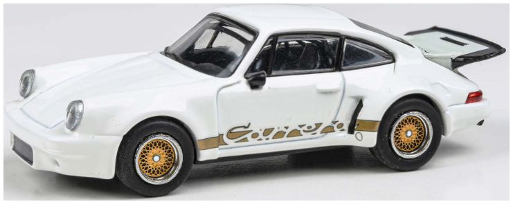 Porsche 911 Carrera RSR 3.0 Grand Prix White w/Photo Etch Wheels (LHD) 1:64 – diecast model
