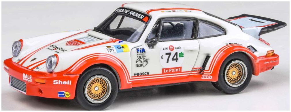 Porsche 911 Carerra RSR 3.0 Aurora Racing 1974 (LHD) 1:64 – diecast model