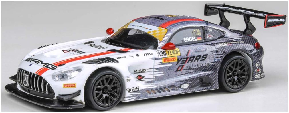 Mercedes AMG GT3 2024 Macau FIA GT World Cup GruppeM Racing #130 P1 (LHD) 1:64 – diecast model