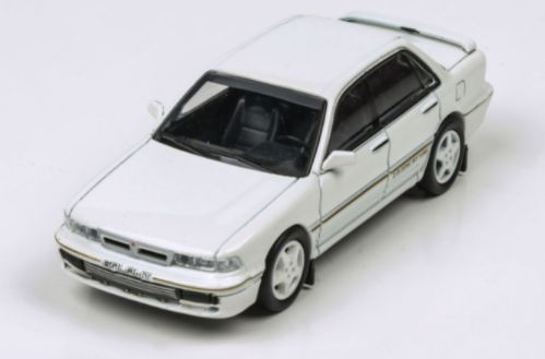 Available to Order – Mitsubishi Galant VR-4 Sophia White (RHD) 1:64 (PAR 65106)