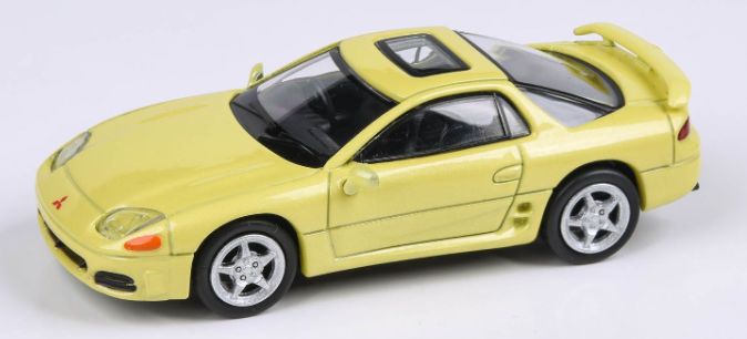 Available to Order – Mitsubishi 3000GT/GTO Martinique Yellow Pearl (RHD) 1:64 (PAR 65137)