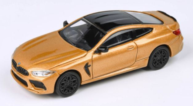 Available To Order – BMW M8 Coupe Ceylon Gold (RHD) 1:64 (PAR 65217)