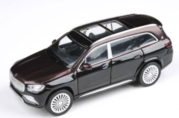 Mercedes Maybach GLS Obsidian Black/Red (RHD) 1:64 – diecast model
