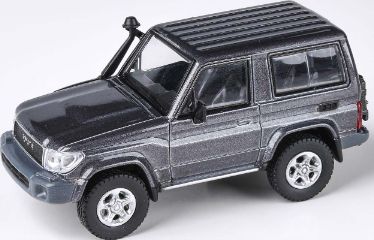 Available to Order – Toyota Land Cruiser 71 Short Wheel Base Graphite Grey 2014 (RHD) 1:64 (PAR 65562)