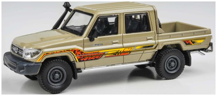 Available to Order – Toyota Land Cruiser 79 Sandy Taupe 2014 (RHD) 1:64 (PAR 65685)