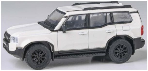 Available to Order – Land Cruiser 250 Prado White Ice Cap 2024 (RHD) 1:64 (PAR 65742)