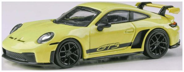 Porsche 911 GT3 (992.2) Cartagena Yellow 2025 (RHD) 1:64 – diecast model