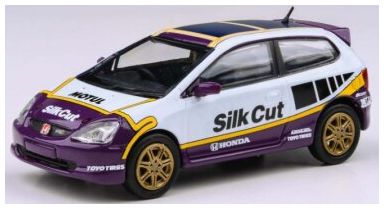 Available to Order – Honda Civic Type R EP3 Silk Cut 2001 (RHD) 1:64 (PAR 66351)