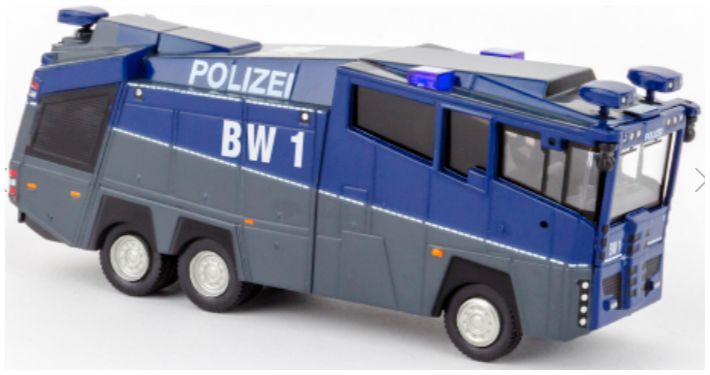 Available To Order – Rosenbauer Wasserwerfer 10000 2009 Polizei Baden-Wurttemberg 1:87 PCX Model (PCX 870323)