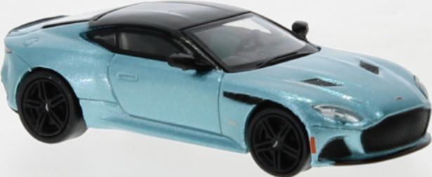 Aston Martin DBS Superleggera Metallic Light Blue 2019 1:87 – diecast model