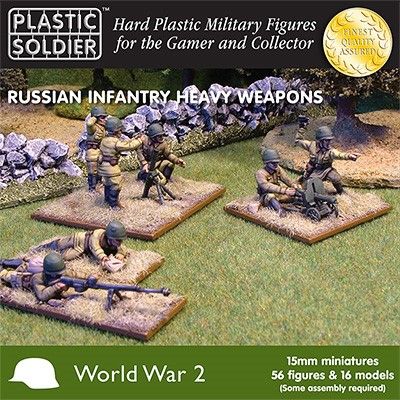 Available To Order – Russian Heavy Weapons 15MM Plastic Soldier Company Model (PLA WW2015004)