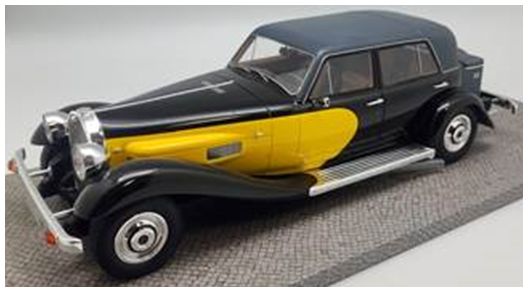 Available to Order – Panther de Ville V12 1974 Black/yellow Numbered Limited Edition of 200pcs 1:18 Pantheon Model (PNT 016)