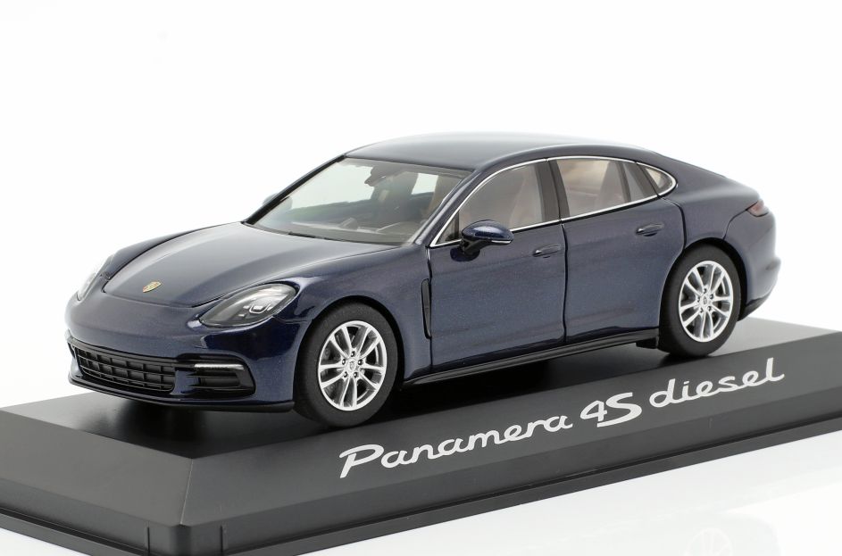 Available to Order – Porsche Panamera 4s Diesel 2nd Generation 2016 Blue Metallic 1:43 Dealer Model Model (POR 0207230B)