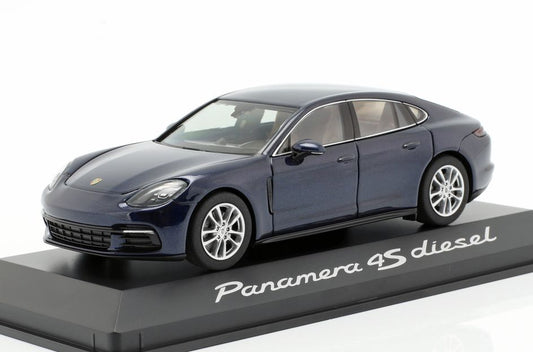 Available to Order – Porsche Panamera 4s Diesel 2nd Generation 2016 Blue Metallic 1:43 Dealer Model Model (POR 0207230B)