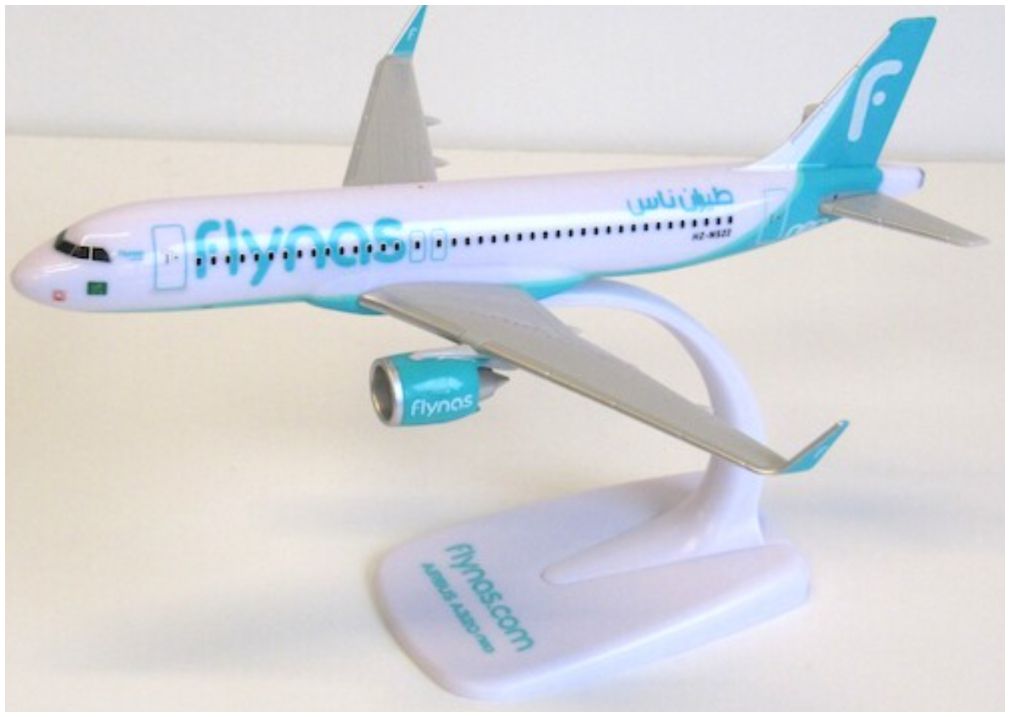 Available To Order – Airbus A320 NEO Flynas (Turquoise Box) 1:200 (PPC 225032)