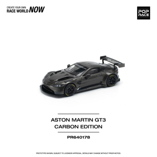 1:64 POP RACE PR640178 ASTON MARTIN VANTAGE GT3 CARBON EDITION