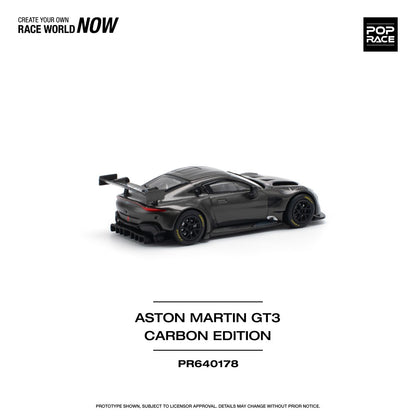 Aston Martin Vantage GT3 Carbon Edition 1:64 Pop Race Model Car (PR640178)