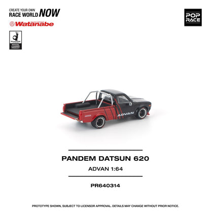 Pre-Order - 1:64 POP RACE Pandem Datsun 620 Advan PR640314 Stocks Due Sept / Oct