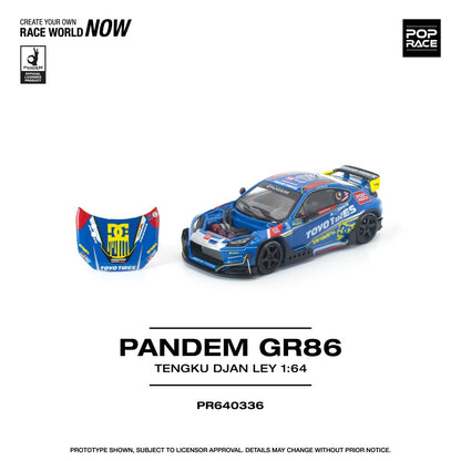 Pre-Order – Toyota Pandem GR 86 Tengku Djan Ley 1:64 Pop Race Model Car (PR640336) Stocks Due Oct / Nov 2026