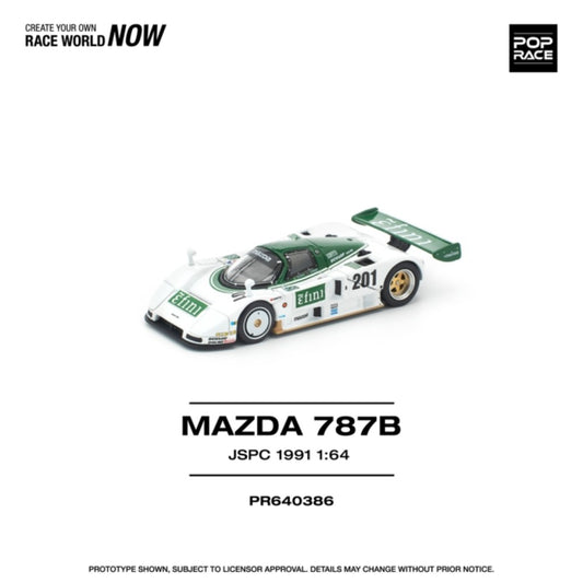 Pre-Order - 1:64 POP RACE Mazda 787B JSPC 1991 PR640386 Stocks Due Apr / May 2026