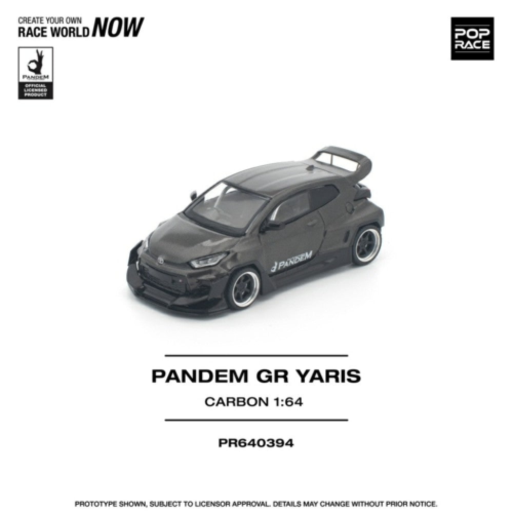 Pre-Order - 1:64 POP RACE Pandem GR Yaris Carbon Edition PR640394 Stocks Due Apr / May 2026