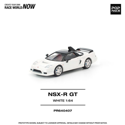 Pre-Order - 1:64 Pop Race Honda NSX-R GT White PR640407 Stocks Due Oct / Nov 2026