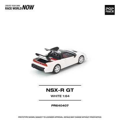 Pre-Order - 1:64 Pop Race Honda NSX-R GT White PR640407 Stocks Due Oct / Nov 2026
