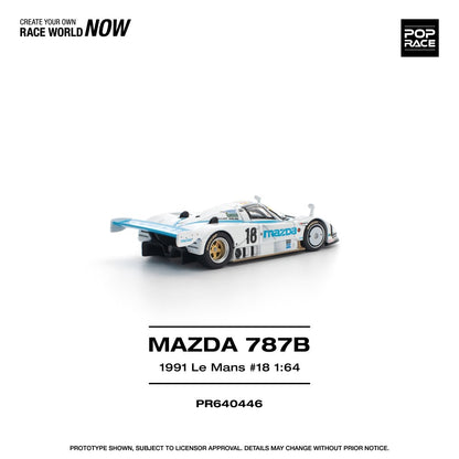 Pre-Order - 1:64 Pop Race Mazda 787B 1991 Le Mans 24Hrs No.18 PR640446 Stocks Due Oct / Nov 2026