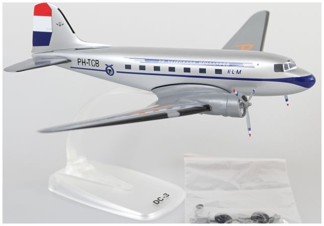 Available To Order – DC-3 KLM FD (PH-TCB) (202358) 1:100 PPC Holland Model (PRP KLMDC-3)