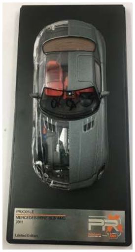 Available to Order – Mercedes Benz SLS AMG Half Transparent & Matt Grey w/Red Interior 2011 1:43 Premium-X Model (PRX 001LE)
