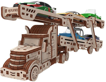 Available To Order – Car Carrier Truck - 134Pcs Assembled - 280x180x30mm (PWD 10106)