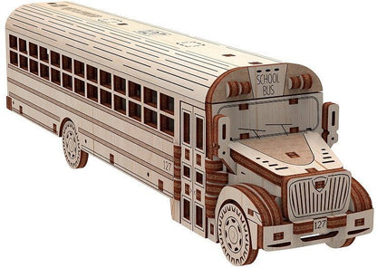 Available to Order – School Bus - 107Pcs Assembled - 240x50x60mm (PWD 10107)
