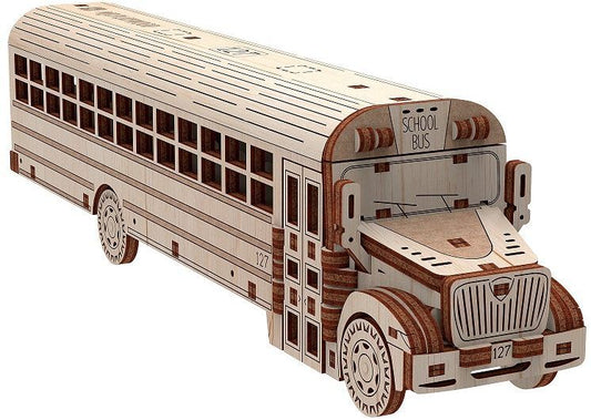 Available to Order – School Bus - 107Pcs Assembled - 240x50x60mm (PWD 10107)