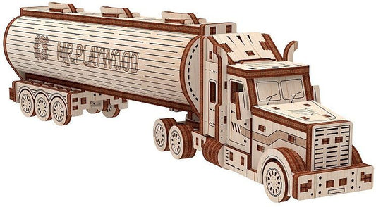 Available to Order – Oil Tanker Truck - 106Pcs Assembled - 270x50x70mm (PWD 10108)