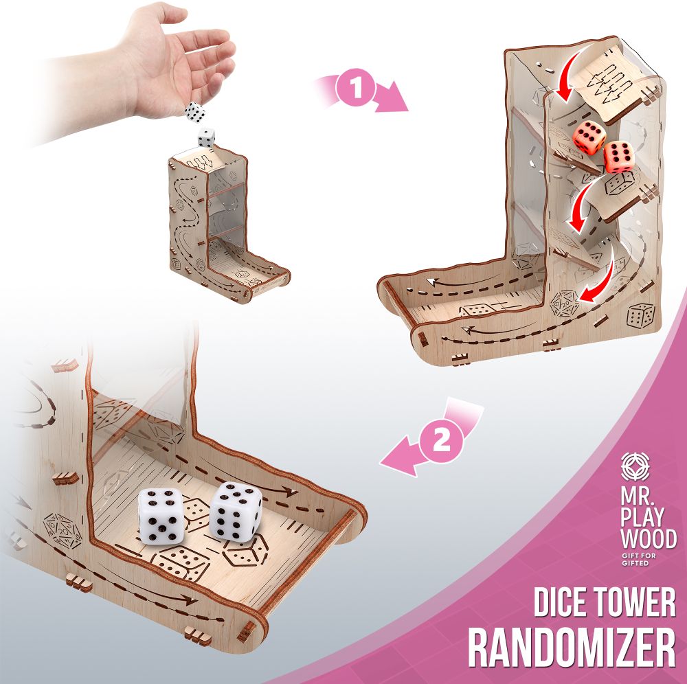 Available To Order – Dice Tower - 9Pcs (PWD 10507)