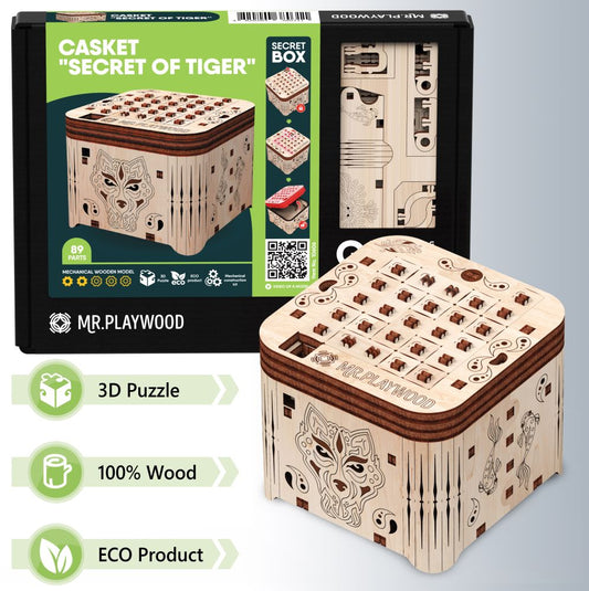 Available To Order – Casket "Secret of Tiger" - 89Pcs (PWD 10606)