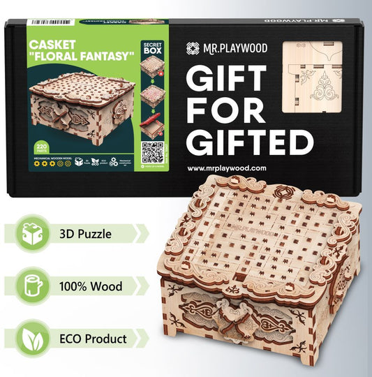Available To Order – Casket "Floral Fantasy" - 220Pcs Puzzle Box (PWD 10607)