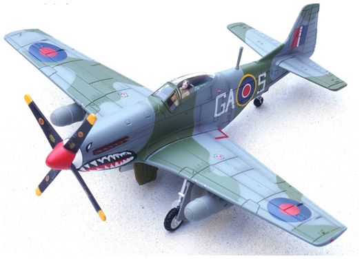 P-51D Mustang MK.IVA GA-S #112 Sqn RAF Italy Spring 1945 (Legion Series) 1:72 Panzerkampf Model