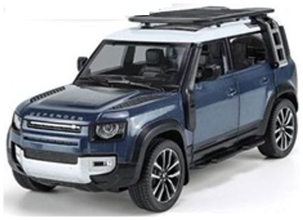 Available to Order – Land Rover Defender 110 Blue Opening Parts/Light and Sound -1:24 Q2002A 1:24 (QXT 2401014B)