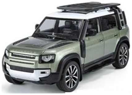 Available to Order – Land Rover Defender 110 Green Opening Parts/Light and Sound -1:24 Q2002A 1:24 (QXT 2401014G)